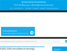 Tablet Screenshot of jbcomunicaciones.com.pe